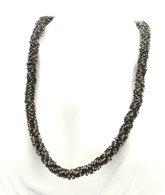 Micheal Dawkins beaded necklace with pearl toggle clasp