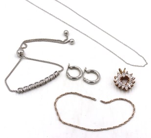 Group lot of Vintage 925 sterling silver mixed jewelry