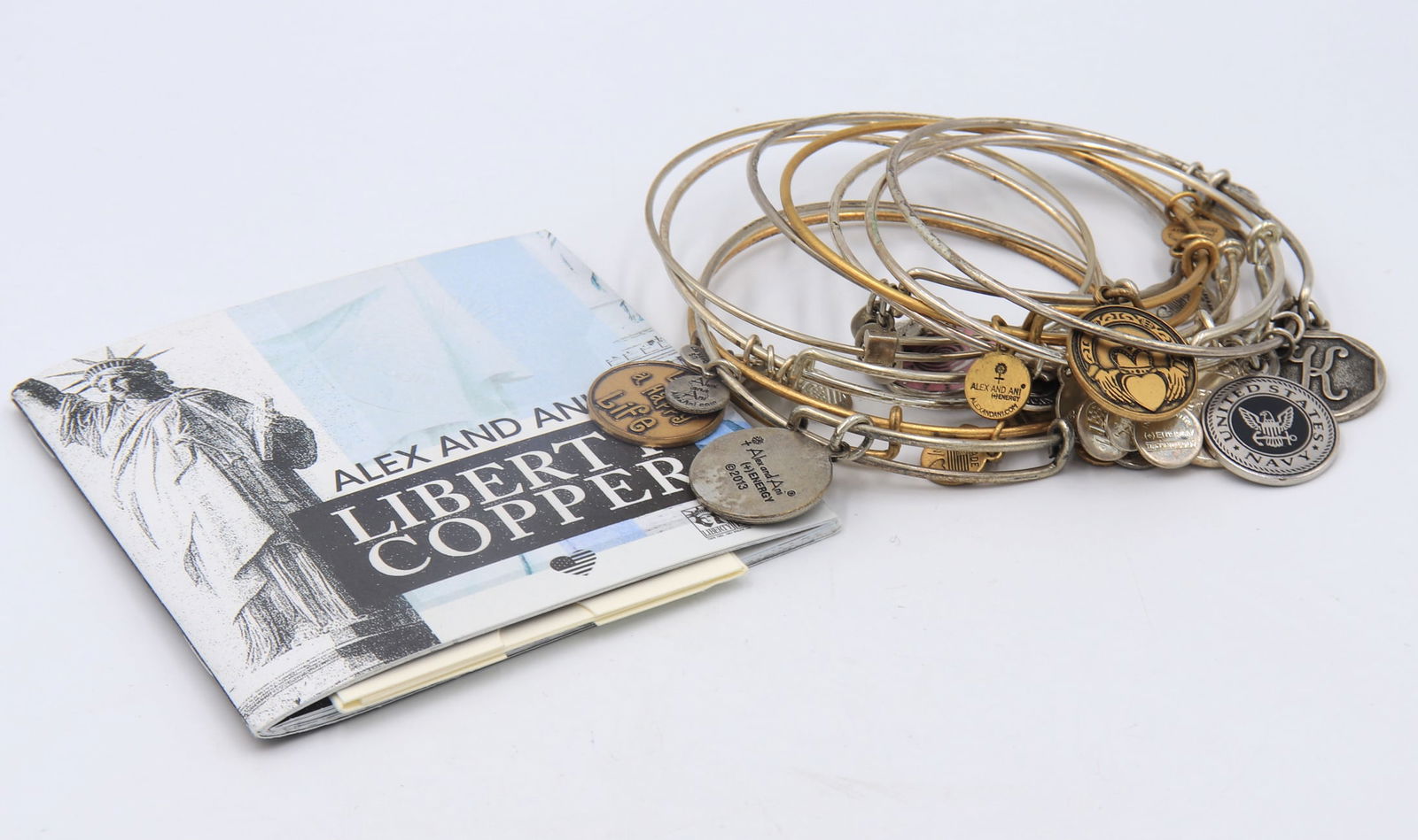 Alex and Ani Stainless Steel 9 Bracelets (1 of 6)