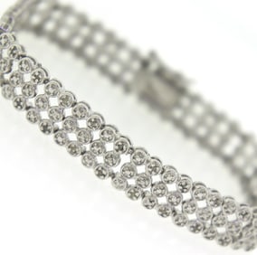 925 Sterling Silver Cubic Zirconia Bracelet