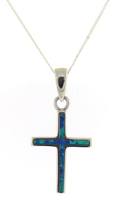 925 Sterling Silver Cross Pendant on Chain