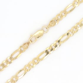 925 Sterling silver Figaro chain necklace