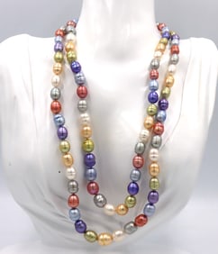 Set of 2 Honora multi color pearl necklaces