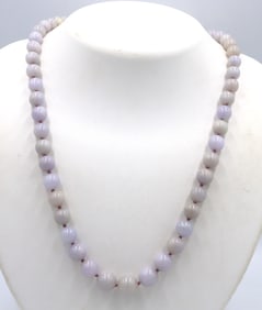 Amethyst beaded necklace