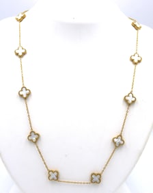 20 Clover stainless steel necklace