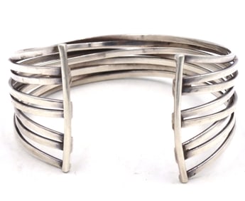 925 Sterling silver wide cuff bangle