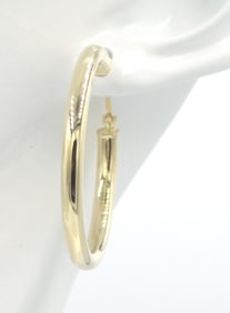 14kt Yellow gold hoop earrings
