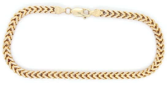10kt Yellow gold braided bracelet
