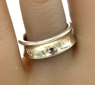 Tiffany & co 1837 band in sterling silver