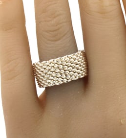 Tiffany & Co Somerset mesh ring