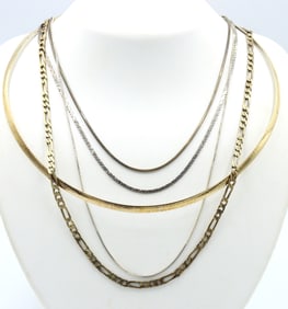 Group lot of Vintage 925 sterling silver necklaces
