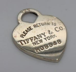 Tiffany & Co heart tag charm pendant