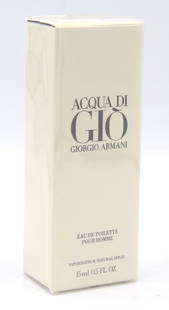 Acqua Di Gio Giorgio Armani Eau Toillette Pour Homme: Acqua Di Gio Giorgio Armani Eau Toillette Pour Homme 15ML Vaporisateur Natural Spray.