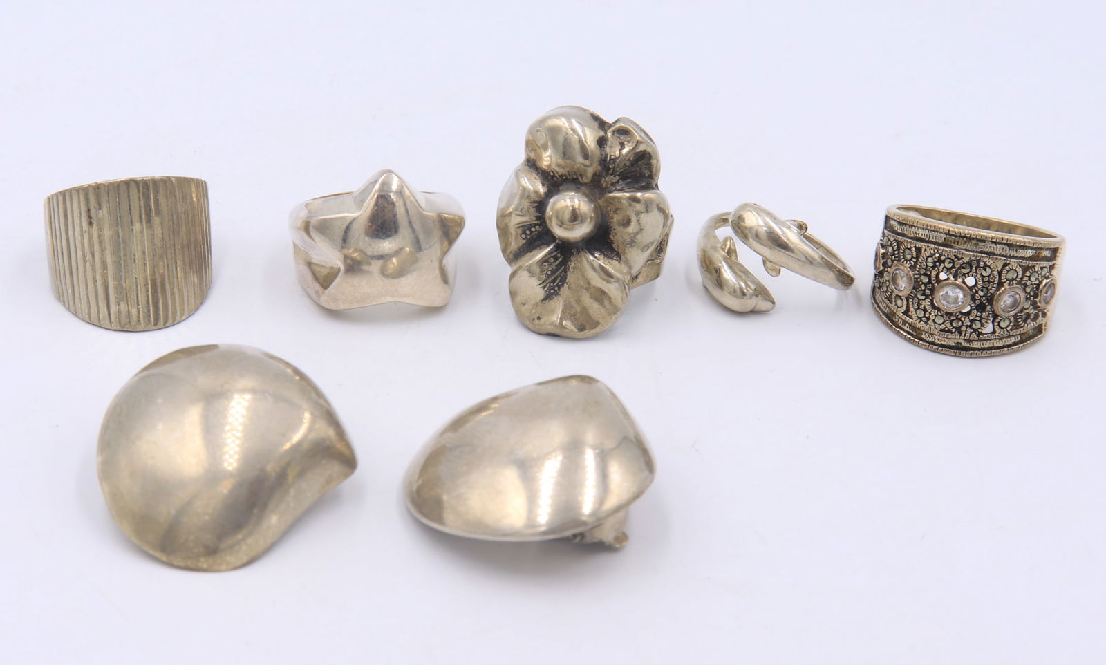 Lot of Vintage 925 Sterling Silver Jewelry (1 of 5)