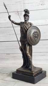 Roman Soldier Bronze Statue