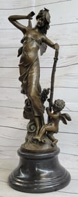 Butterfly Angel Nymph Fairy Bronze Sculpture