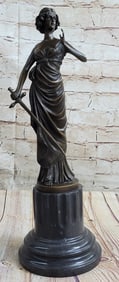 Roman Greek Warrior Bronze Statue