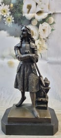 Fremiet French Bronze Sculpture on Marble base Statue