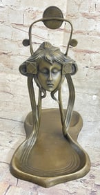 Jewelry Tray, Soap, Business Card Bronze Statue