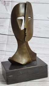 Two faces Mask Bronze Sculpture