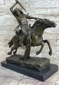 Arab Warrior Bronze Sculpture
