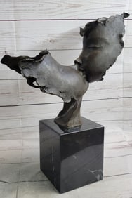 Hand Made Massive First Kiss by Salvador Dali Bronze Masterpiece Sculpture Decor