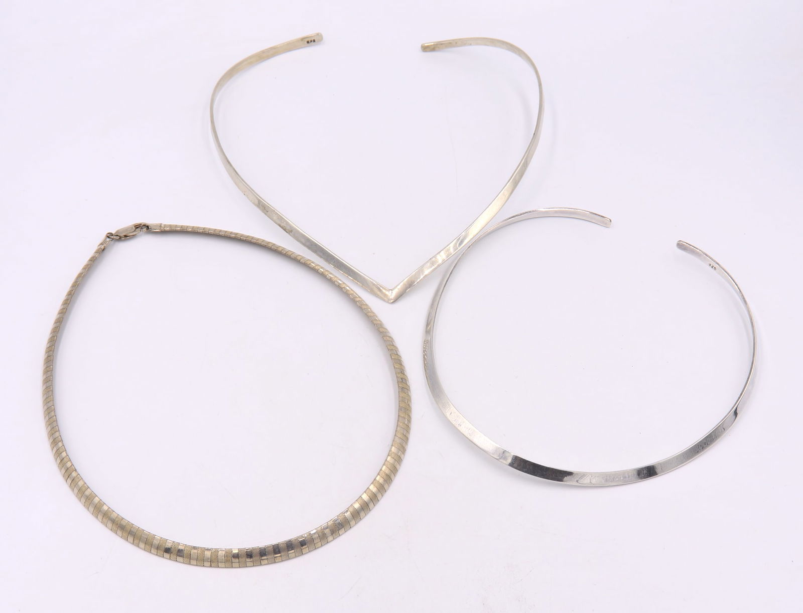 Group Lot of Vintage 925 Sterling Silver Necklaces (1 of 8)