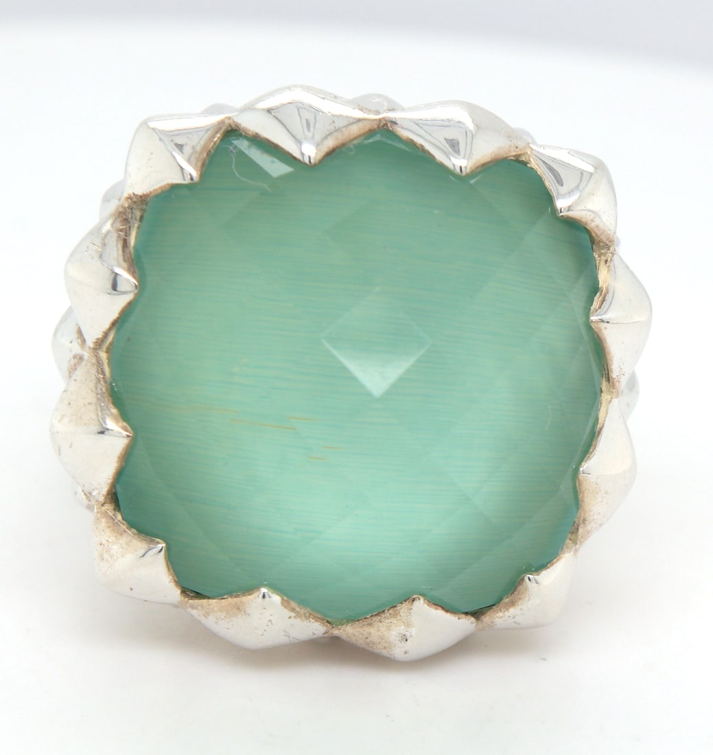 Stephen Webster Superstud ring in 925 sterling silver: Stephen Webster Superstud ring in 925 sterling silver. Total weight of ring is 22.10 grams. Ring size 7"