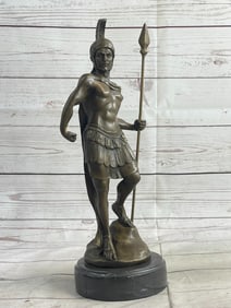 Roman Knight Warrior Bronze Statue