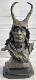 Native American Bronze Sculpture