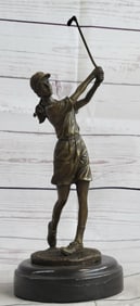 Female Golfing Bronze Sculpture