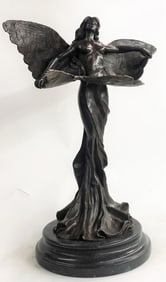 Wearing Butterfly Wings Bronze Sculpture