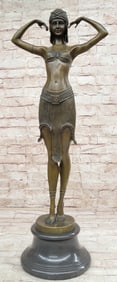 Skilled Romanian Dancer Bronze Sculpture