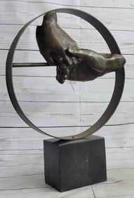 Hand holding each other Bronze Sculpture