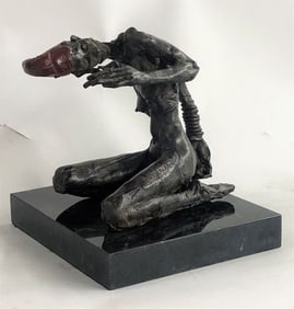 Zombie Multi Color Patina Bronze Sculpture