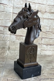 Bust Horse Bronze Sculpture