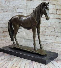 Arabian Horse Racing Bronze Sculpture