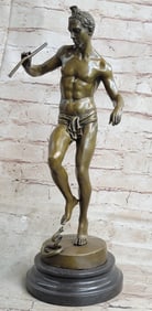 Snake Charmer Bronze Sculpture