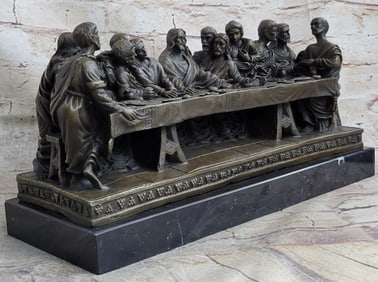 Christian Faith Last Supper Bronze Sculpture