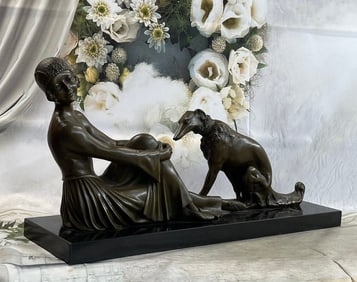 Dog Bronze Sculpture