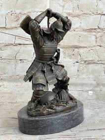 Samurai Bronze Figurine