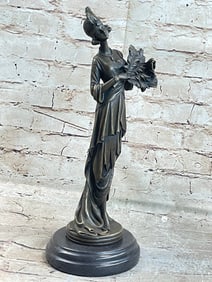 Art Deco Style Woman Bronze Sculpture