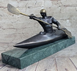 Bronze Sculpture on Marble Base Figure