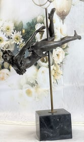 Lovely Bronze Statue