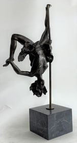 Gymnast Acrobat Bronze Sculpture