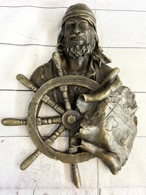 Mount Ship Pirate Bronze Sculpture