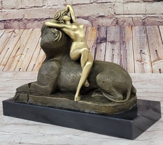 Sphinx Creature Bronze Sculpture