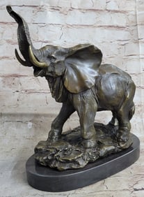 Elephant Symbol of Luck Bronze Sculpture