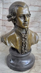 Mozart Bust Bronze Statue