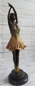 Tall Ballerina Dancer Bronze Sculpture